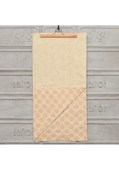 Bebitof 95039 Papatyalı Pazen Bebek Battaniyesi 87 X 90 Cm Krem Çok Renkli