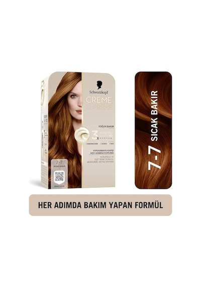 Schwarzkopf Creme Supreme Kit Boya 7-7 Sıcak Bakır