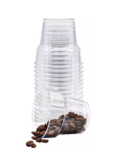 Chs Ambalaj Şeffaf Plastik Kristal Bardak - 180 Cc. - 180 Ml. - 1000 Adet / Koli Şeffaf