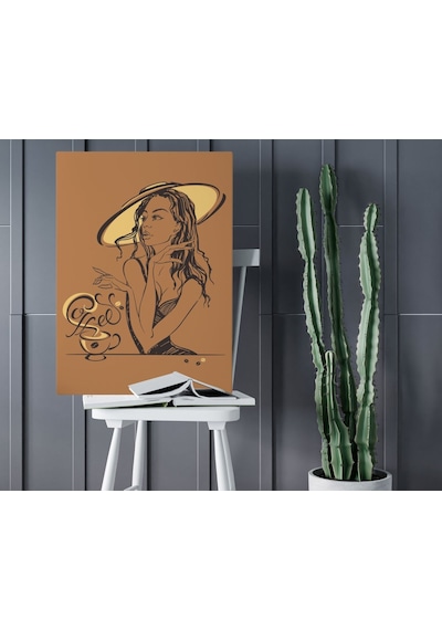 Bk Home Coffee Tasarımlı Kanvas Tablo 50x70cm-11