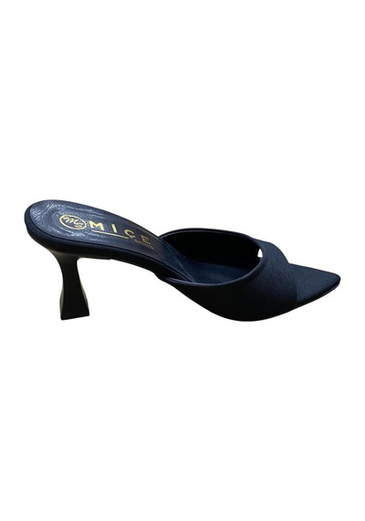 Miçe Shoes Kadın İnce Topuk Abiye Günlük Terlik Siyah - 873684040 Siyah