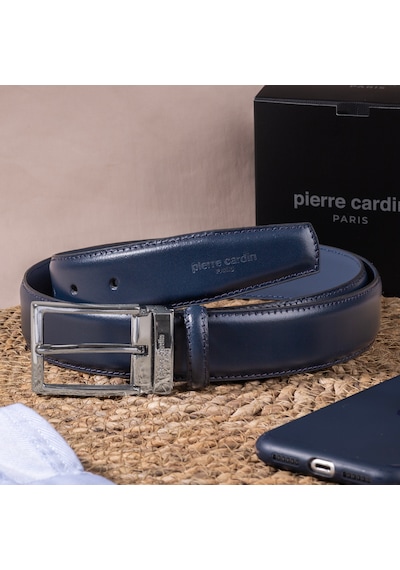 Pierre Cardin Deri Erkek Kemer 3,5 Cm Pc-2209 Lacivert