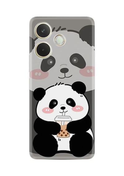 Oppo A5 Pro 5g Kılıf Boutique Baskılı Resimli Milkshake Panda Pcode -058