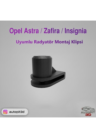 Opel Astra / Zafıra / Insıgnıa Uyumlu Radyatör  Klipsi 2 Adet