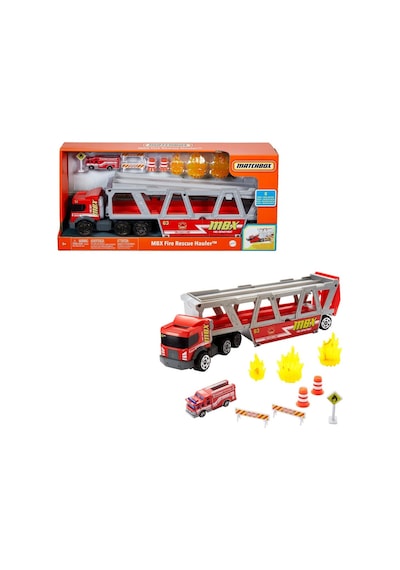 Matchbox Taşıyıcı İtfaiye Aracı İtfaiye Araç ve 8 Aksesuar. Gwm23