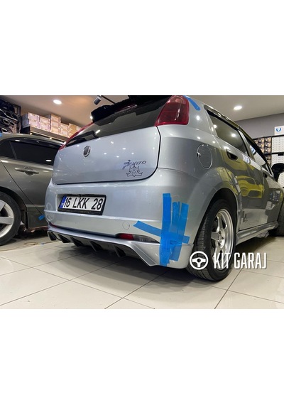 Kit Garaj Fiat Punto Grande Rieger Arka Ek Difüzör Siyah Plastik 2005-2009 Arka-difüzör-bodykit-ek-k