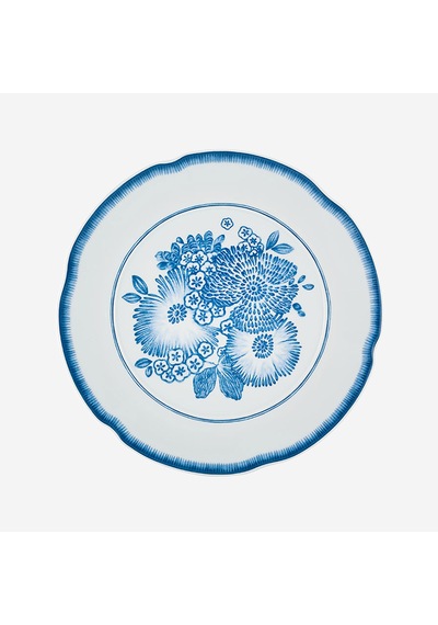 Mavi Porselen Yemek Tabağı 29 Cm