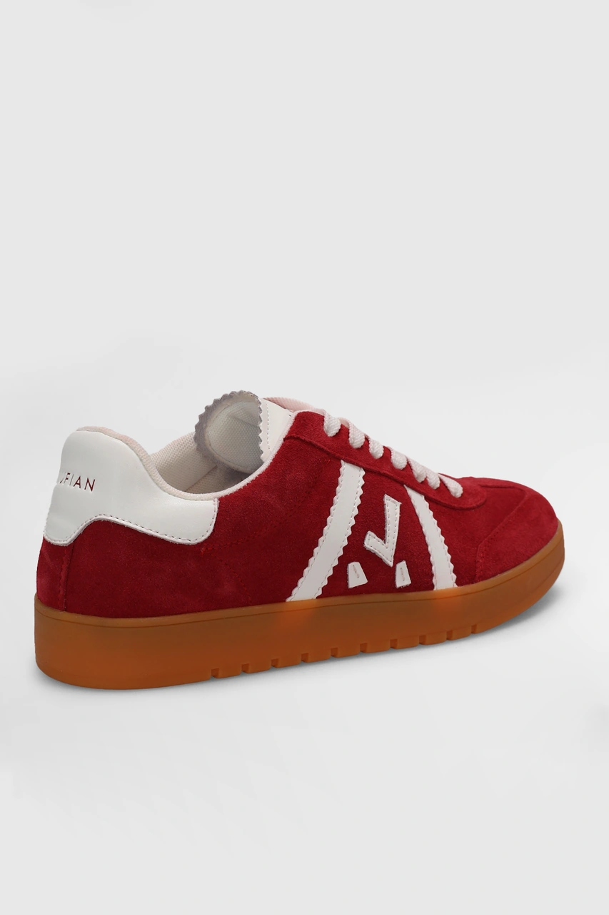 Lufian 111230262 Nelson Sneaker Erkek Deri Ayakkabı Kırmızı