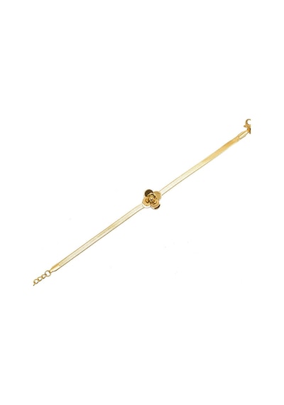Gold Renk Kararmaz Metal Snake Zincirli Kır Çiçeği Tasarım Kadın Çok Renkli