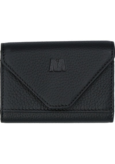 Mft Leather Hakiki Deri Kadın Akordiyon Cüzdan Mia 2190 Flother Mah Siyah