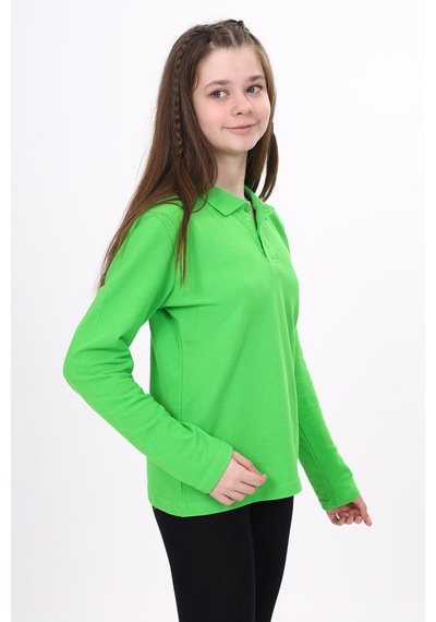 Toontoy Kids Toontoy Unisex Çocuk Nakışlı Tişört Fıstık Yeşili