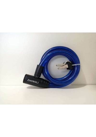 Zhongli Anahtarlı Kilit mavi 12x800mm Siyah