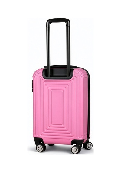 Polo&sky Altuğ Model Pembe Renk 3'lü Abs Valiz Seti Kabin - Orta - Büyük
