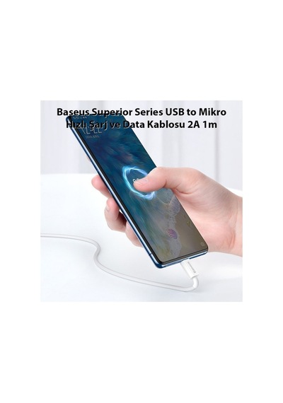 Baseus Superior Micro Usb 2a Şarj Kablosu 1 M Beyaz