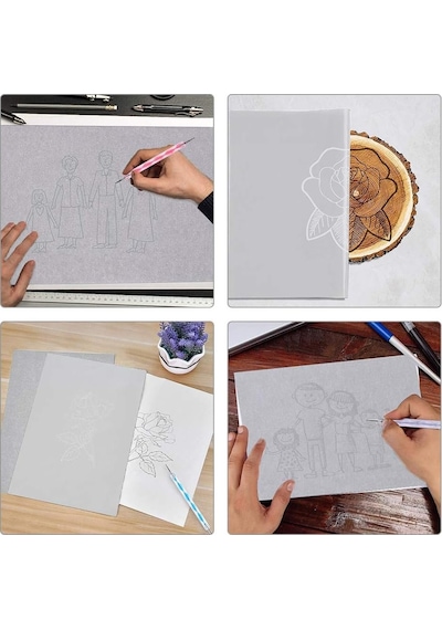 Roco Paper Karbon Grafit Transfer Kağıdı Beyaz - 44 62 Cm - 100'l