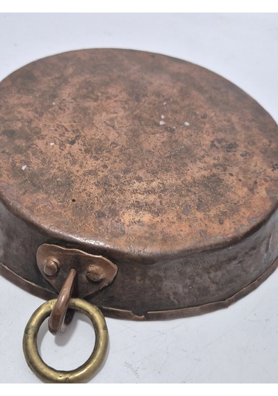 Vintage El Yapımı Bakır Tava 24cm Bakır