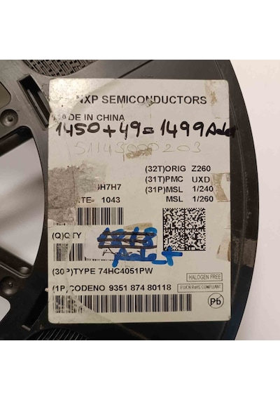 74hc4051pw Tsop16 74 Serisi Entegreler 29 Adet
