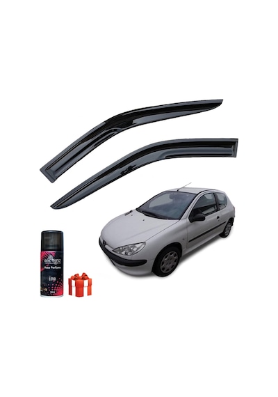 Caraks Peugeot 206 Van Mügen Cam Rüzgarlığı Tek Kapı 2 Li Takım + Koku