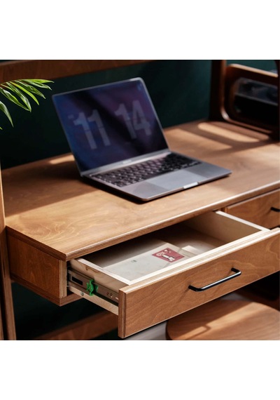 Woodesk Brisa Ahşap Çalışma Masası 140x120 Tik Renk CPT4641-120