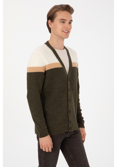 U.s. Polo Assn. Erkek Haki Hırka Triko 50315033-vr027 Hakı