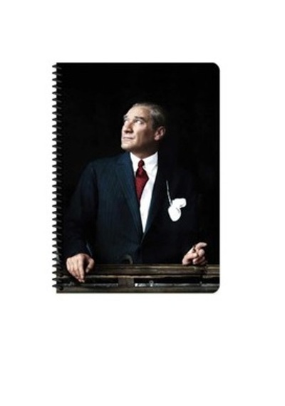 Keskin Atatürk Ve Bayrak Spiralli Def. 80 Yap.16x22 Kareli Karton Kap. Çok Renkli