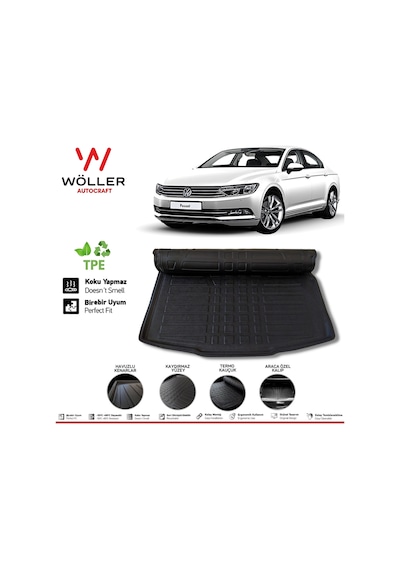 Volkswagen Passat B8.5 B8 Bagaj Havuzu 2015 2022 3D Wöller Esn