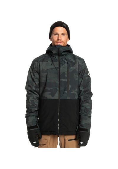 Quiksilver Mission Printed Block Erkek Snowboard Montu Haki