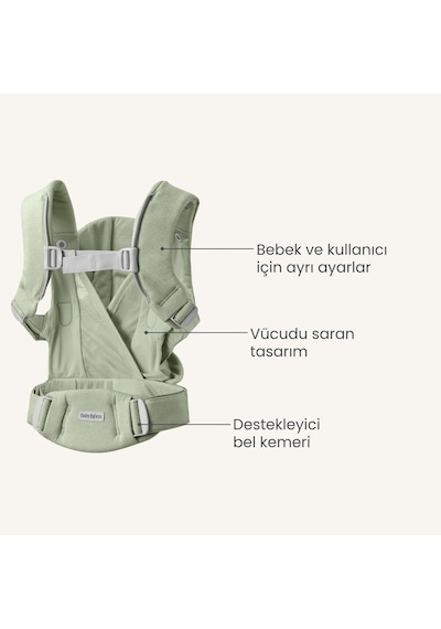 Babybjörn Kanguru Hold Woven Light Green