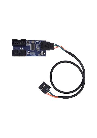 Anakart İç Usb Hub 9 Pin Header 1x2 Çoğaltıcı Port Genişletici Panel Rgb Dişi
