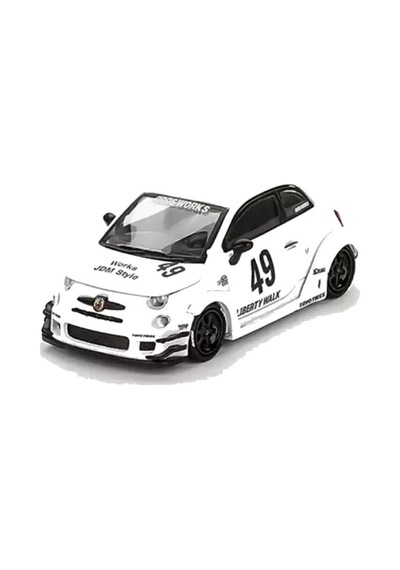 Mini Gt 164 Lb-works X Abas Works Abarth 595 Gara White Mgt00809-bl