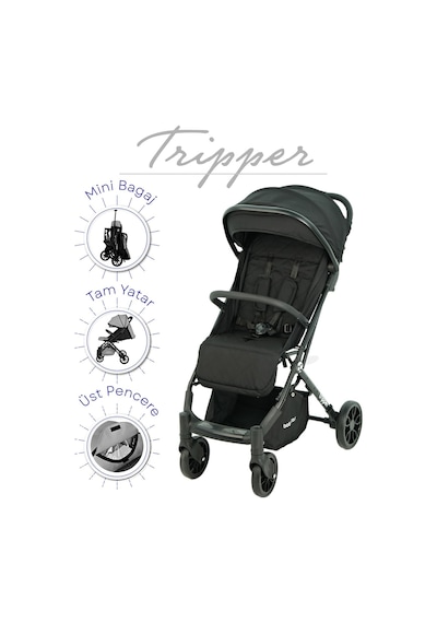 Babycare Tripper Kabin Boy Bebek Arabası - Siyah