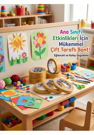 Mars Çift Taraflı Bant Filmik Şeffaf 12 mm x 25 m 6 Adet -