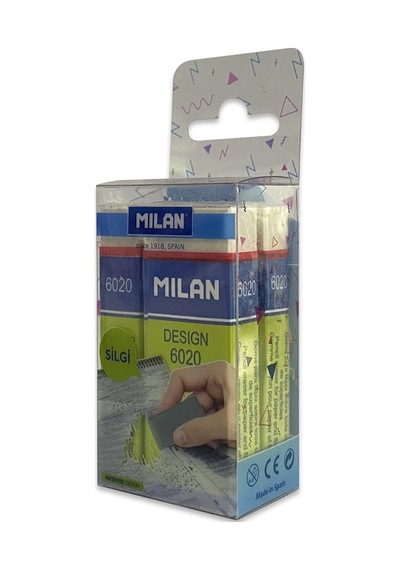 Milan Desıgn 6020 Silgi Blister - 3lü