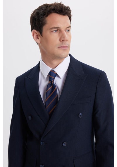 Tudors Erkek Slim Fit Sivri Yaka Çizgili Kapaklı Cepli Lacivert Takım Elbise-41960 Lacivert Tudors Erkek Slim Fit Sivri Yaka Çizgili Kapaklı Cepli Lacivert Takım Elbise-41960 Lacivert