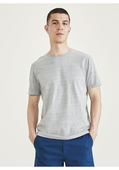 Dockers Minimalist Regular Fit Kısa Kol Erkek T-shirt - Günlük Şıklık Gri