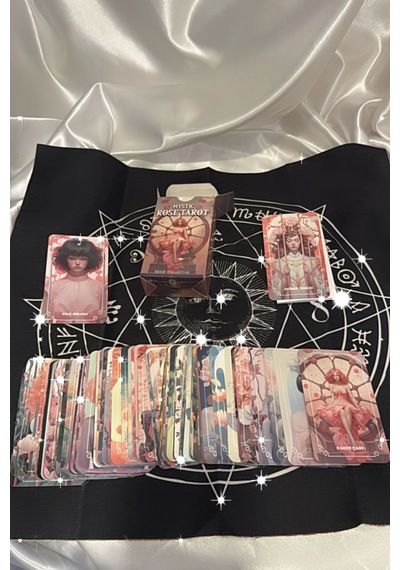 Tarot Orjinal Tarot Kart Mystic Rose Tarot Destesi Ve Kitabı Pembe Örtüsü