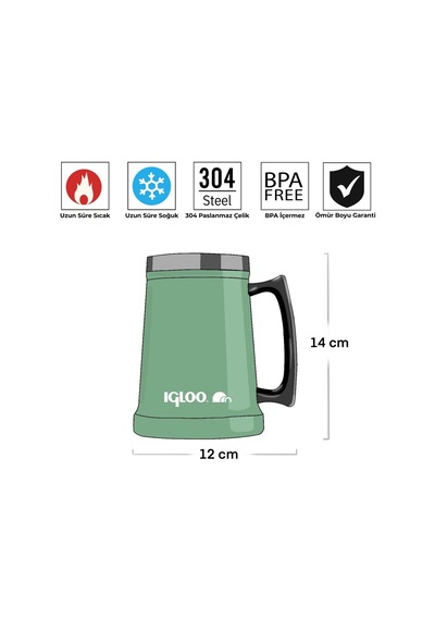Igloo Parker Kupa Mug 500ml Yeşil