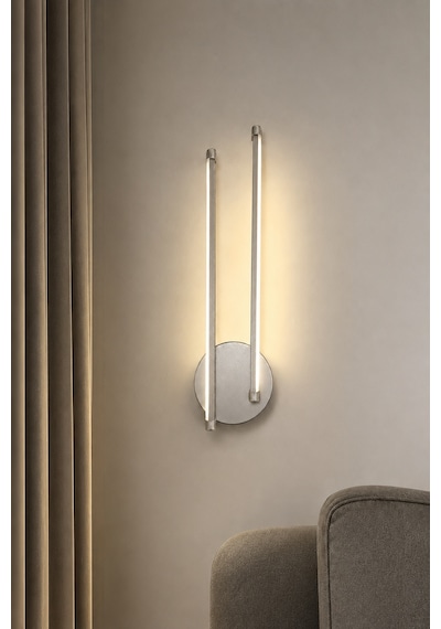 AvizeGO Oris Modern Led Duvar Apliği Günışığı Gri
