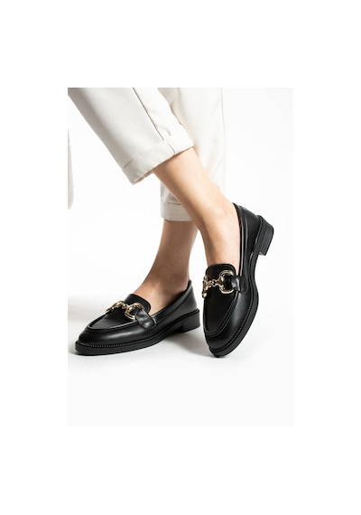 Jane Kadın Loafer Makosen Casual Toka Detay Günlük Ayakkabı Siyah