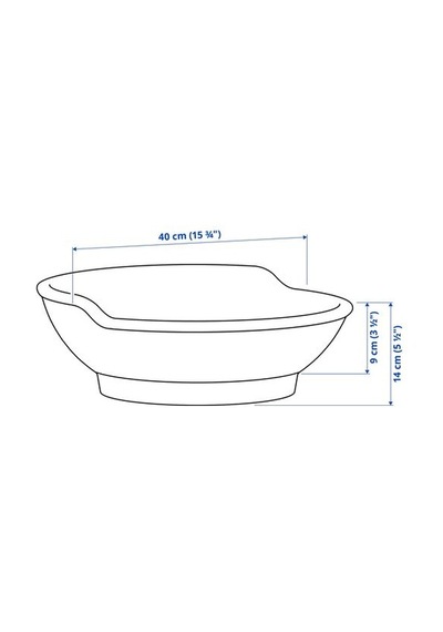 Ikea Västersjön Lavabo, Beyaz, 40 Cm