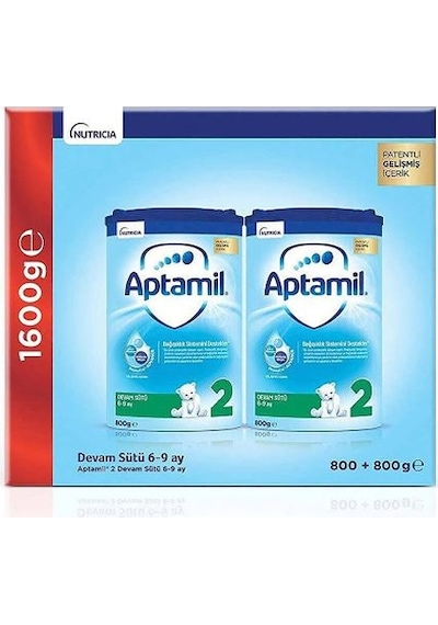 Aptamil 2 Bebek Devam Sütü 800 G 2 Adet Aptamil 2 Bebek Devam Sütü 800 G 2 Adet