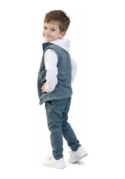 İrem Çocuk Giyim Erkek Çocuk Yelekli Baskılı Sweatshirt Gabardin Pantolon Turkuaz Renk Üçlü Takım Turkuaz İrem Çocuk Giyim Erkek Çocuk Yelekli Baskılı Sweatshirt Gabardin Pantolon Turkuaz Renk Üçlü Takım Turkuaz