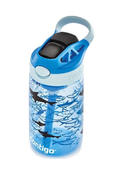 Contigo Gizmo Flip Pro Sharks Tritan Çocuk Suluğu 420ml Açık Mavi