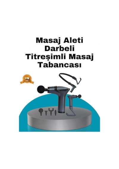 Taşınabilir 3in1 Masaj Aleti Şarjlı Titreşimli Esneme Bantlı