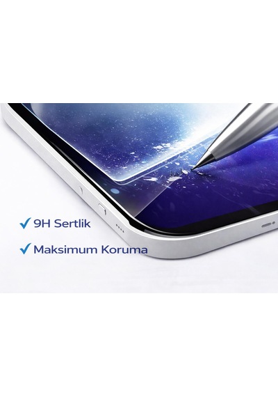 iPad Uyumlu Air 11 2024 Air 6 Tamperli Cam Ekran Koruyucu Kalem Hassasiyetini Bozmaz 9h Sertlik