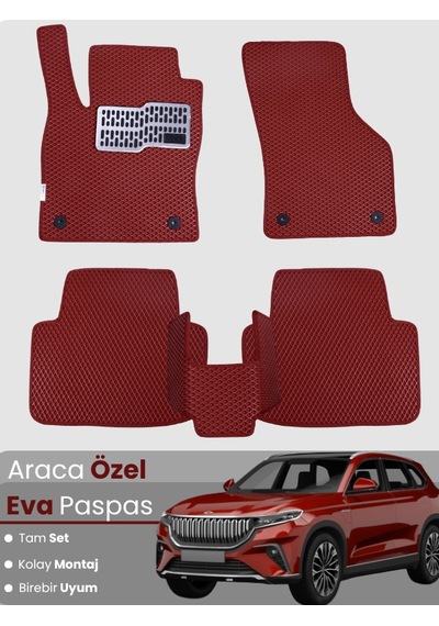 Togg T10x 2023-2025 Uyumlu Eva Paspas Tam Set Oto Paspas,araca Özel,kolay Montaj 669