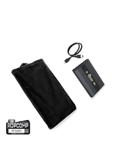 Ropcomp Taşıma Kılıfı Kadife Kumaş 21x14 Cm 7'' Tablet, 3.5" Hdd & 2.5" Harici Hdd Uyumlu