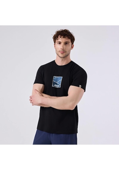 Ellesse 6sm5025-bk Bisiklet Yaka Erkek T-shirt - Siyah