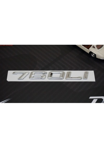 Bmw 760li 760i Bagaj Krom Metal 3m 3d Yazı Logo