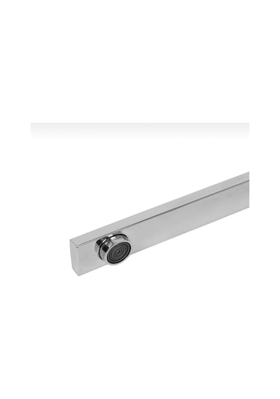İsaoğlu Yapı Mutfak Bataryası Kare Modern Evye Musluğu Silver Gümüş Mutfak Armatür Gümüş